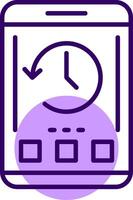 History Outline Style Icon vector