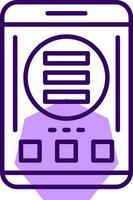 Hamburger menu Outline Style Icon vector