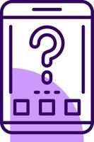 Question mark Outline Style Icon vector