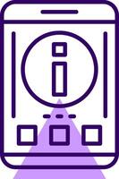 Info Outline Style Icon vector