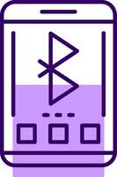 Bluetooth Outline Style Icon vector