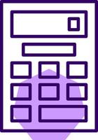 Calculator Outline Style Icon vector