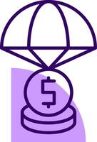 Bailout Outline Style Icon vector
