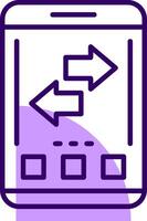 Refresh Outline Style Icon vector