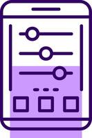 Settings Outline Style Icon vector