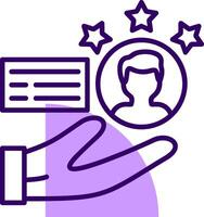 Customer Satisfaction Outline Style Icon vector