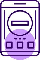 Remove Outline Style Icon vector