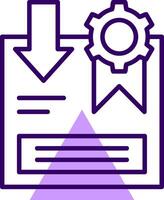 Return Policy Outline Style Icon vector