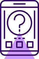 Help Outline Style Icon vector