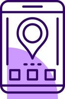 Location Outline Style Icon vector