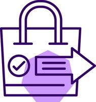 Checkout Outline Style Icon vector