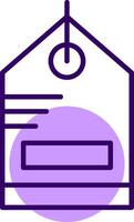 Sale Tag Outline Style Icon vector