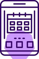 Calendar Outline Style Icon vector