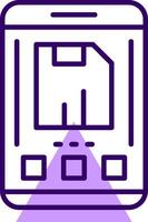 Save Outline Style Icon vector