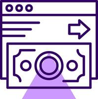 Online Payment Outline Style Icon vector