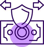 Secure Payment Outline Style Icon vector