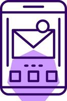 Mail Outline Style Icon vector