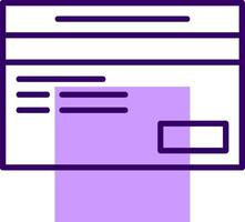 Credit Card Outline Style Icon vector
