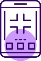 Exit full screen Outline Style Icon vector
