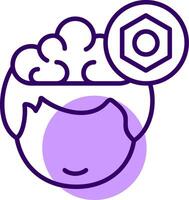 Setting Outline Shape Style Icon vector