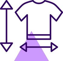 Size Guide Outline Style Icon vector