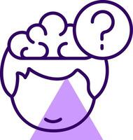 Question Outline Shape Style Icon vector