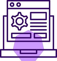 Custom Features Outline Shape Style Icon vector