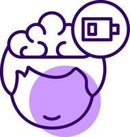 Low Energy Outline Shape Style Icon vector