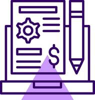 Project Plan Outline Shape Style Icon vector