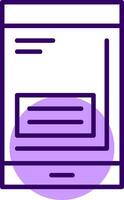 Smartphone Outline Shape Style Icon vector