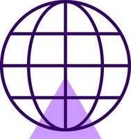 Global Outline Shape Style Icon vector