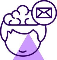 Mail Outline Shape Style Icon vector