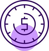 Time Outline Shape Style Icon vector