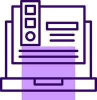 Color Pallete Outline Shape Style Icon vector