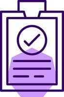 Survey Outline Shape Style Icon vector