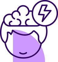 Brainstorm Outline Shape Style Icon vector