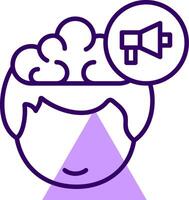 Megaphone Outline Shape Style Icon vector