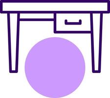 Table Outline Shape Style Icon vector