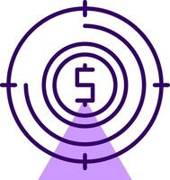Target Outline Shape Style Icon vector
