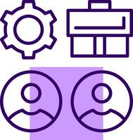 Group Outline Shape Style Icon vector
