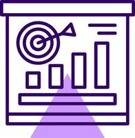 Mission Outline Shape Style Icon vector