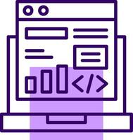 Code Deployment Outline Shape Style Icon vector