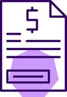 Document Outline Shape Style Icon vector