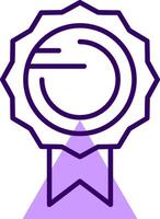 Medal Outline Shape Style Icon vector