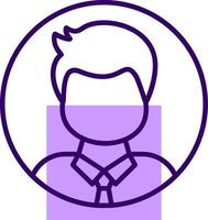 User Outline Shape Style Icon vector