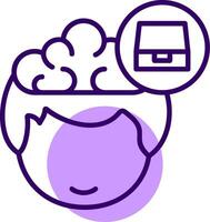File Drawer Outline Shape Style Icon vector