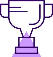 Trophy Outline Shape Style Icon vector
