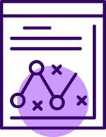 Strategy Outline Shape Style Icon vector