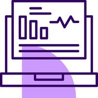 Dashboard Outline Shape Style Icon vector
