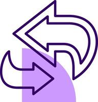 Refresh Outline Shape Style Icon vector